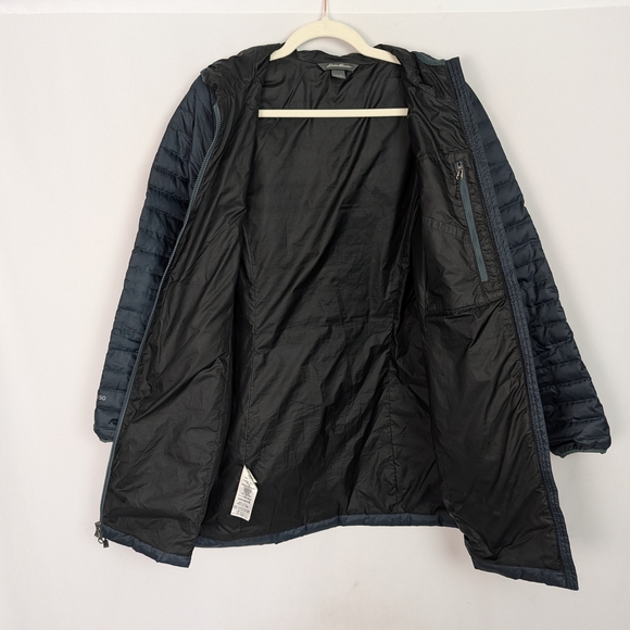 Eddie Bauer Black Quilted Hooded Jacket - Picture 3 of 12